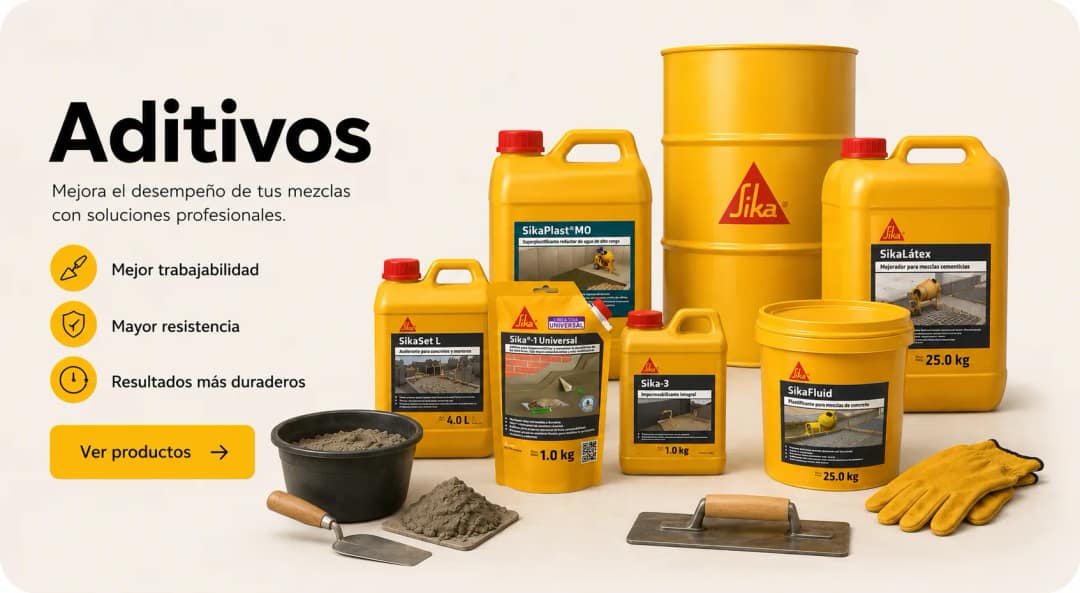 Solución Sika para aditivos para concreto y mortero