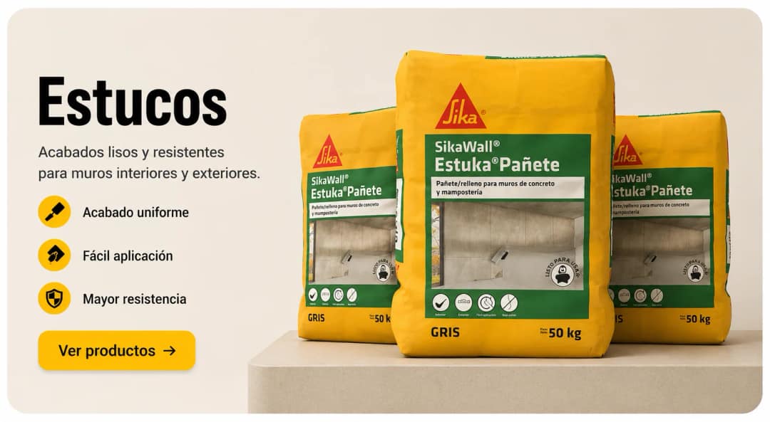 Solución Sika para acabados, estucos y pinturas