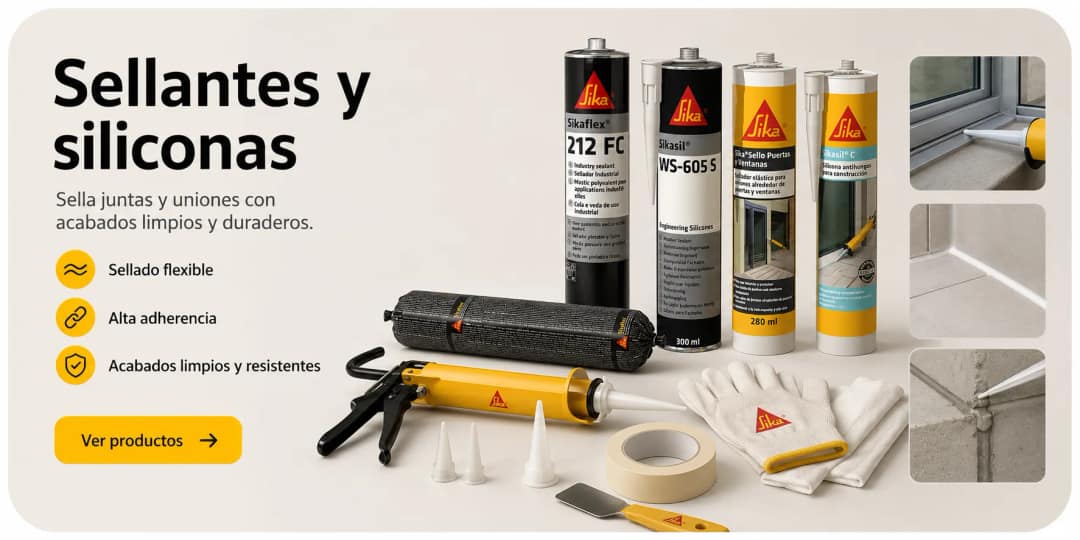 Solución Sika para sellado de juntas y fisuras