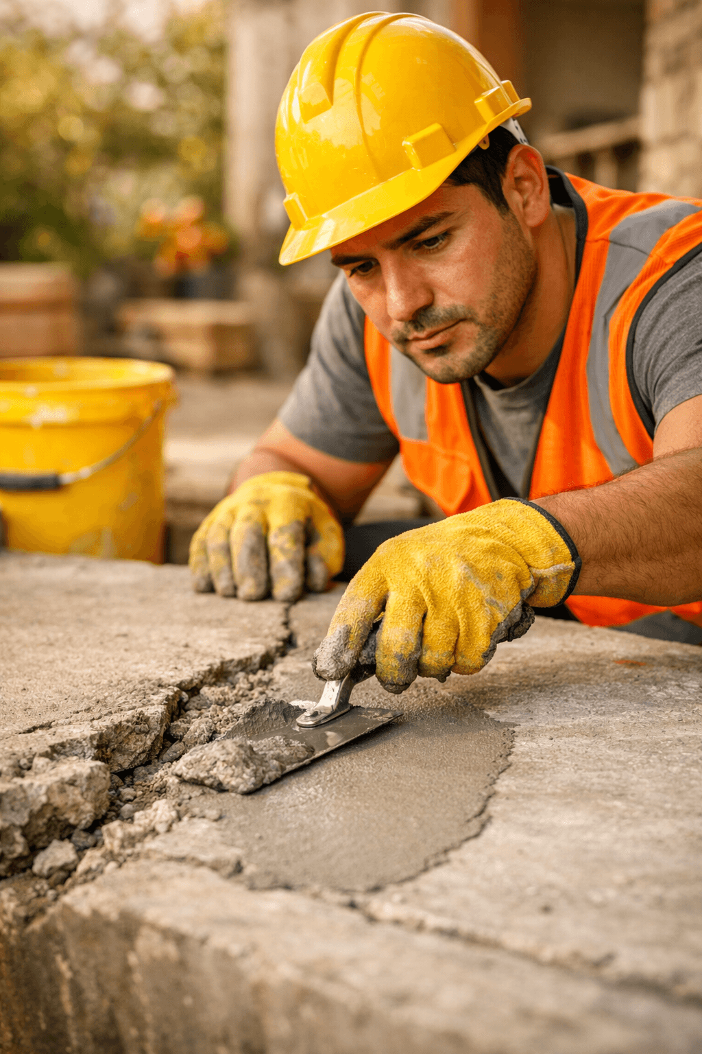Imagen guía para reparar concreto