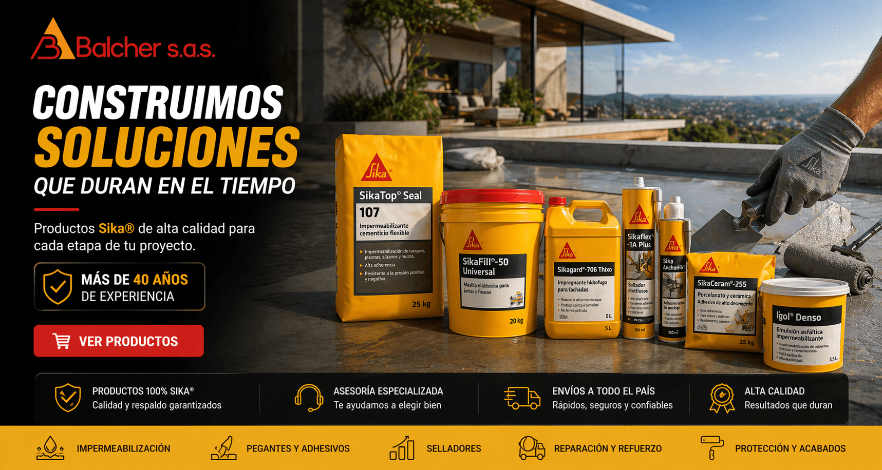 Imagen principal de Balcher con productos para el hogar y la construcción