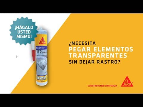 Pegar elementos transparentes sin dejar rastro - Sikaflex®-112 Crystal Clear