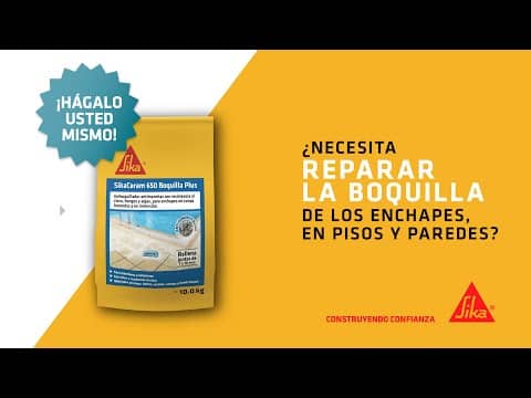 Reparar la boquilla de los enchapes en pisos y paredes - SikaCeram® 650 Boquilla Plus