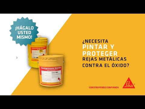 Pintar y proteger rejas metálicas contra el óxido - Autoimprimante Sintético